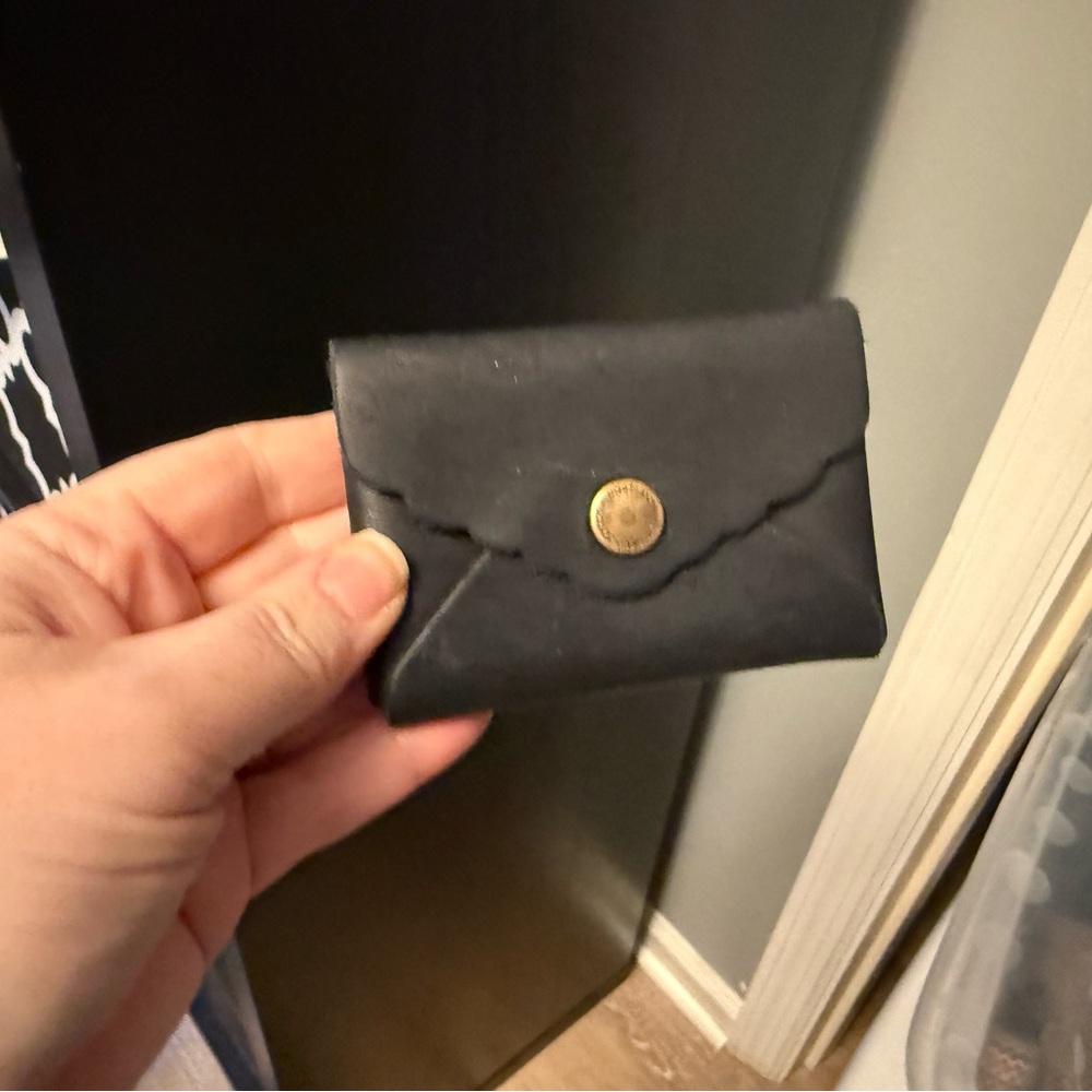 Black Portland Leather Card Holder